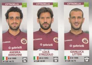 2016-17 Panini Calciatori Stickers #640 Andrea Arrighini / Luca Strizzolo / Gianluca Litteri Front