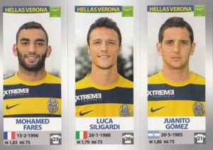 2016-17 Panini Calciatori Stickers #654 Mohamed Fares / Luca Siligardi / Juanito Gómez Front