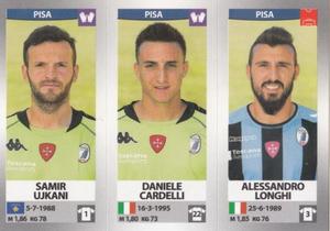 2016-17 Panini Calciatori Stickers #680 Samir Ujkani / Daniele Cardelli / Alessandro Longhi Front