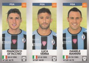 2016-17 Panini Calciatori Stickers #683 Francesco Di Tacchio / Luca Verna / Daniele Mannini Front