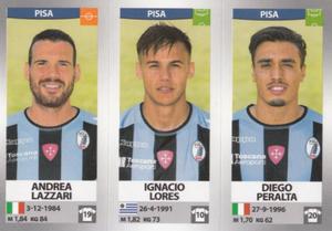 2016-17 Panini Calciatori Stickers #684 Andrea Lazzari / Ignacio Lores / Diego Peralta Front