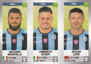 2016-17 Panini Calciatori Stickers #685 Antonio Montella / Umberto Eusepi / Edgar Çani Front
