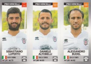 2016-17 Panini Calciatori Stickers #690 Sebastiano Luperto / Daniele Altobelli / Alessandro Budel Front