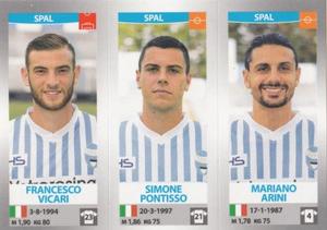 2016-17 Panini Calciatori Stickers #705 Francesco Vicari / Simone Pontisso / Mariano Arini Front