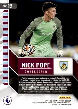 2021-22 Score Premier League - All Hands Team #12 Nick Pope Back