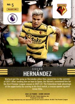 2021-22 Score Premier League - Breakthrough #5 Cucho Hernandez Back