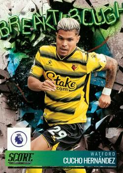 2021-22 Score Premier League - Breakthrough #5 Cucho Hernandez Front