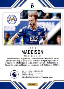 2021-22 Score Premier League - Score Team #12 James Maddison Back