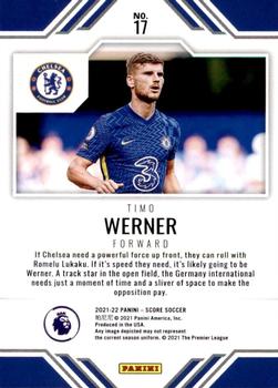 2021-22 Score Premier League - Score Team #17 Timo Werner Back