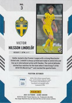 2021-22 Panini FIFA Score #3 Victor Nilsson Lindelof Back