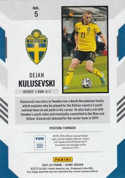 2021-22 Score FIFA #5 Dejan Kulusevski Back