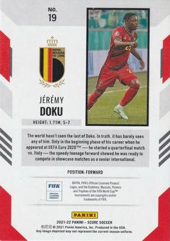 2021-22 Score FIFA #19 Jeremy Doku Back