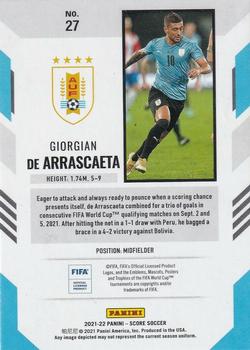 2021-22 Score FIFA #27 Giorgian de Arrascaeta Back