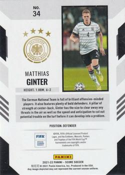 2021-22 Score FIFA #34 Matthias Ginter Back