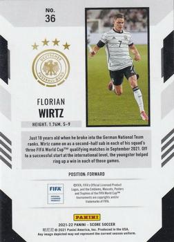 2021-22 Score FIFA #36 Florian Wirtz Back