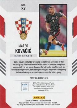 2021-22 Score FIFA #37 Mateo Kovacic Back