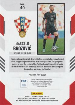 2021-22 Score FIFA #40 Marcelo Brozovic Back