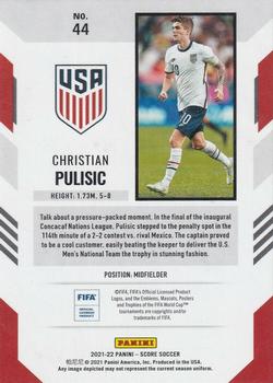 2021-22 Score FIFA #44 Christian Pulisic Back
