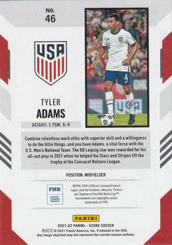 2021-22 Score FIFA #46 Tyler Adams Back