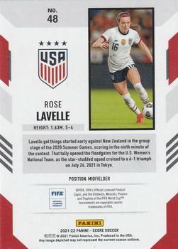 2021-22 Score FIFA #48 Rose Lavelle Back