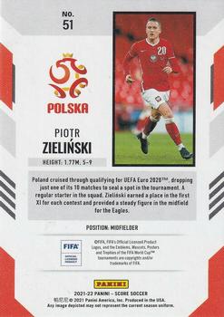 2021-22 Score FIFA #51 Piotr Zielinski Back