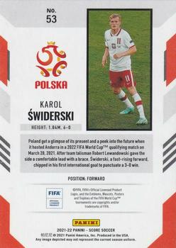 2021-22 Score FIFA #53 Karol Swiderski Back