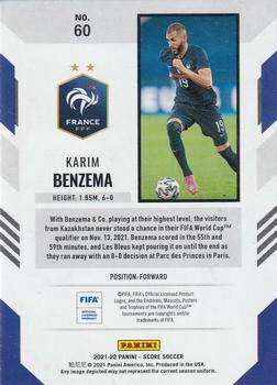 2021-22 Score FIFA #60 Karim Benzema Back