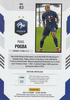 2021-22 Score FIFA #63 Paul Pogba Back