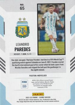 2021-22 Score FIFA #65 Leandro Paredes Back