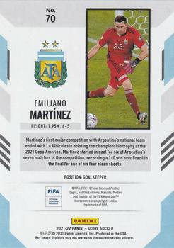2021-22 Score FIFA #70 Emiliano Martinez Back