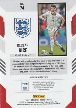 2021-22 Score FIFA #74 Declan Rice Back