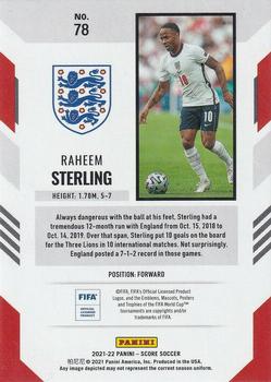 2021-22 Score FIFA #78 Raheem Sterling Back