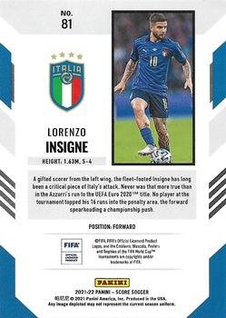 2021-22 Score FIFA #81 Lorenzo Insigne Back