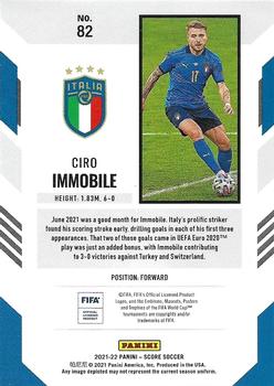 2021-22 Score FIFA #82 Ciro Immobile Back