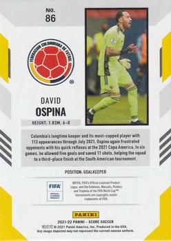 2021-22 Score FIFA #86 David Ospina Back