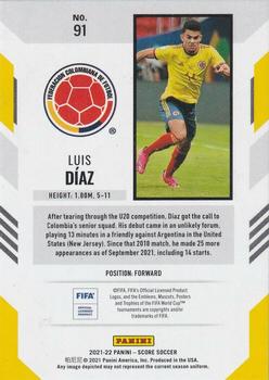2021-22 Score FIFA #91 Luis Diaz Back