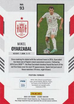 2021-22 Score FIFA #93 Mikel Oyarzabal Back