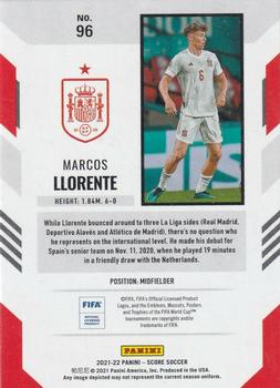 2021-22 Score FIFA #96 Marcos Llorente Back