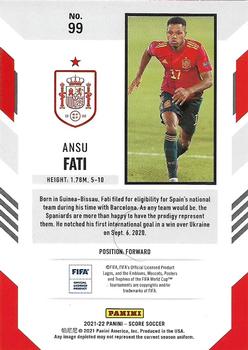 2021-22 Score FIFA #99 Ansu Fati Back