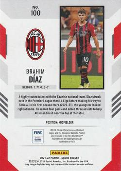 2021-22 Score FIFA #100 Brahim Diaz Back