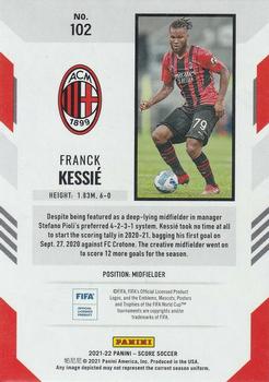 2021-22 Score FIFA #102 Franck Kessie Back