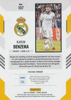 2021-22 Score FIFA #107 Karim Benzema Back