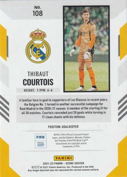 2021-22 Score FIFA #108 Thibaut Courtois Back