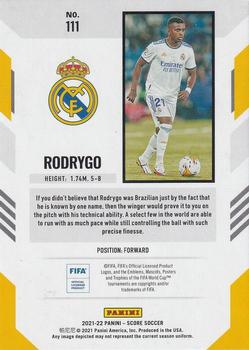 2021-22 Score FIFA #111 Rodrygo Back