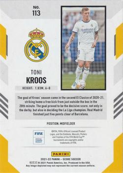 2021-22 Score FIFA #113 Toni Kroos Back