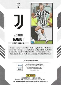 2021-22 Score FIFA #131 Adrien Rabiot Back