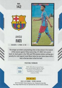 2021-22 Score FIFA #142 Ansu Fati Back