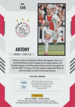 2021-22 Score FIFA #146 Antony Back