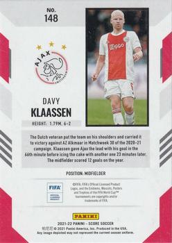 2021-22 Score FIFA #148 Davy Klaassen Back