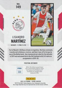 2021-22 Score FIFA #149 Lisandro Martinez Back